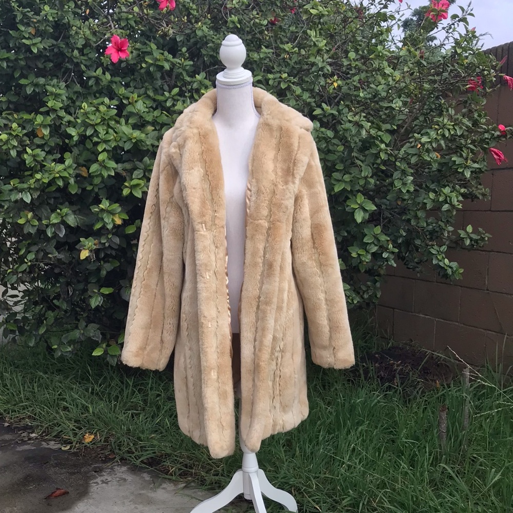 KRISTEN BLAKE Vintage Vibes Faux Fur Coat